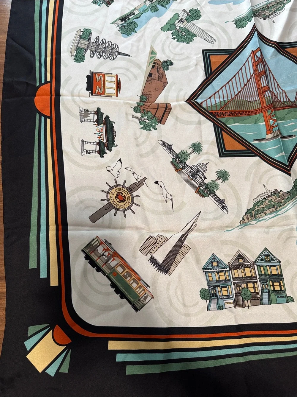 Swiss silk company silk scarf